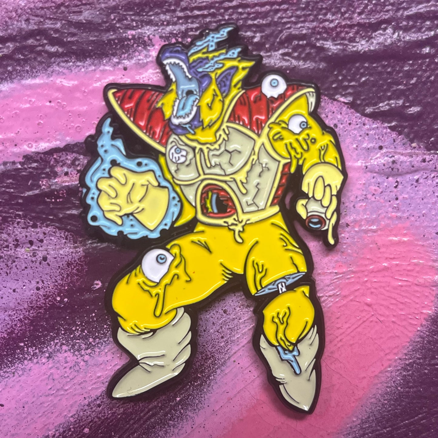 Baby Vegeta's Zombified Ōzaru Enamel Pin – 2 Inch