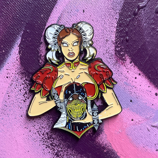 Chun-Li Wins 2.5-Inch Enamel Pin