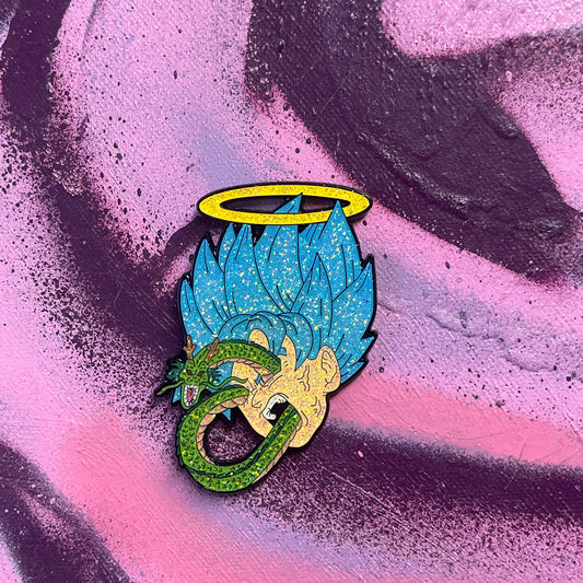 Eternal Wish Blue Devine Enamel Pin – 2.75-Inch